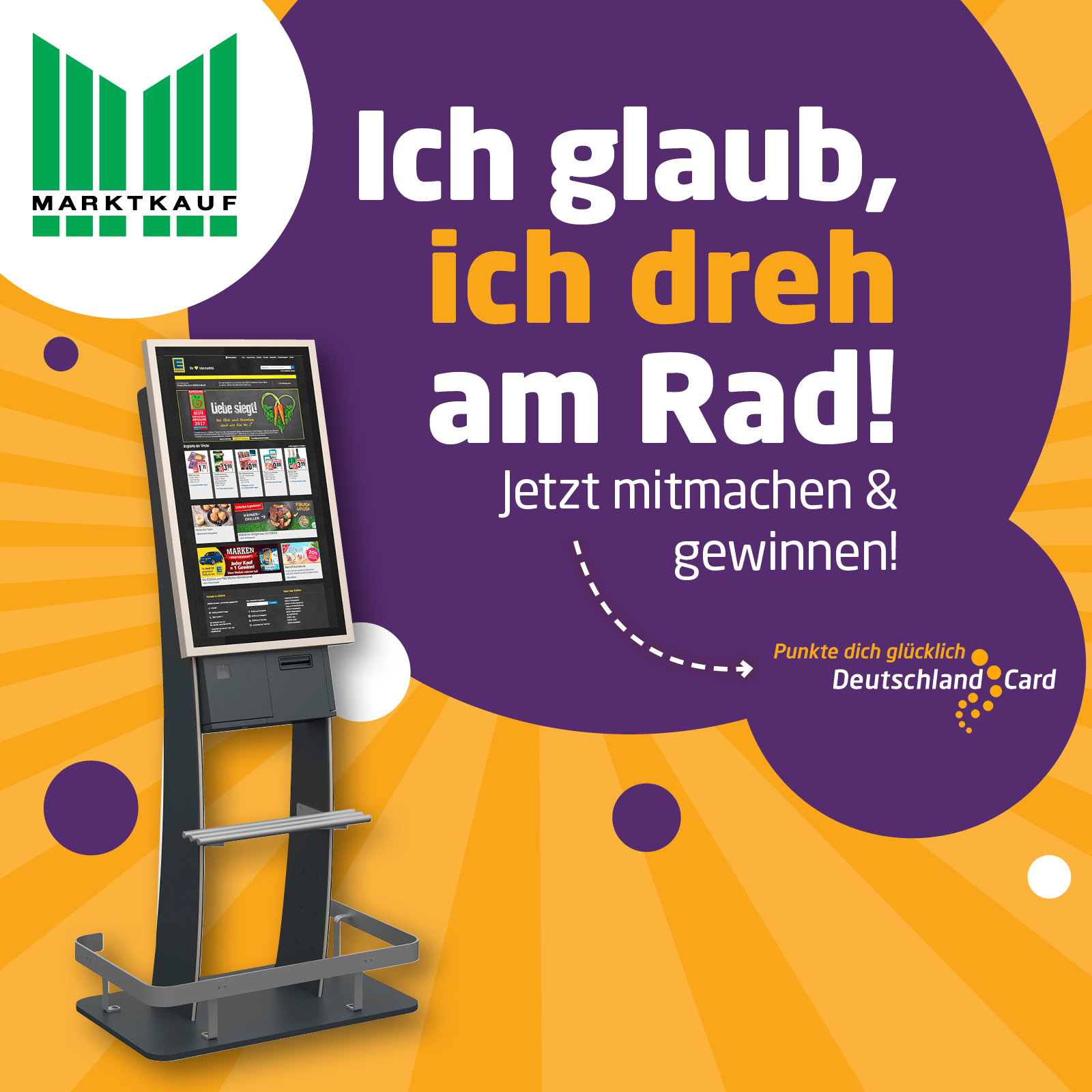 DeutschlandCard Glücksrad in deinem Markt – punkte dich glücklich