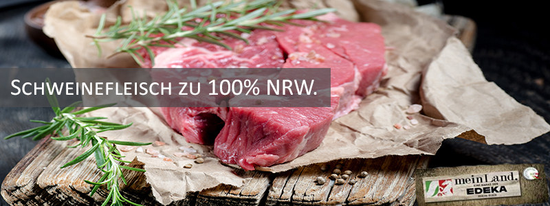 100 % Schweinefleisch aus NRW.